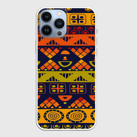 Чехол для iPhone 13 Pro Max с принтом Африканские символы в Новосибирске,  |  | Тематика изображения на принте: africa | pattern | африка | африканские мотивы | народы африки | национальная одежда | переплетение нитей | ткани | узор | этнический узор
