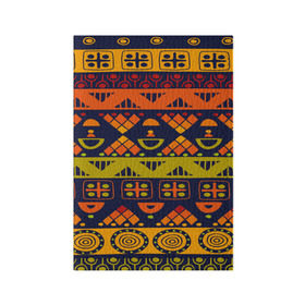 Обложка для паспорта матовая кожа с принтом Африканские символы в Новосибирске, натуральная матовая кожа | размер 19,3 х 13,7 см; прозрачные пластиковые крепления | Тематика изображения на принте: africa | pattern | африка | африканские мотивы | народы африки | национальная одежда | переплетение нитей | ткани | узор | этнический узор