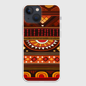Чехол для iPhone 13 mini с принтом Узорная этника в Новосибирске,  |  | africa | pattern | африка | африканские мотивы | народы африки | национальная одежда | переплетение нитей | ткани | узор | этнический узор