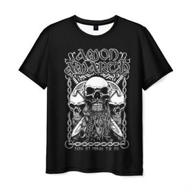 Мужская футболка 3D с принтом Amon Amarth #3 в Новосибирске, 100% полиэфир | прямой крой, круглый вырез горловины, длина до линии бедер | Тематика изображения на принте: amart | amarth | amon | death | hegg | johan | metal | music | viking | амарз | амарс | амарт | амон | викинг | дет | дэт | йохан | метал | металл | хег | хегг