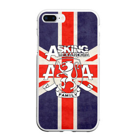 Чехол для iPhone 7Plus/8 Plus матовый с принтом Asking Alexandria флаг Англии в Новосибирске, Силикон | Область печати: задняя сторона чехла, без боковых панелей | Тематика изображения на принте: бен брюс | герб | группа | джеймс касселлс | дэнни уорсноп | жанр | кэмерон лидделл | лев | музыка | музыканты | песни | рок | сэм бэттли | хэви метал | электроникор