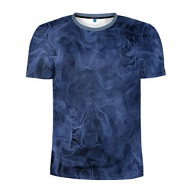 Мужская футболка 3D спортивная с принтом Smoke в Новосибирске, 100% полиэстер с улучшенными характеристиками | приталенный силуэт, круглая горловина, широкие плечи, сужается к линии бедра | fire | flame | in fire | smoke | в огне | дым | огненный | огонь | текстуры