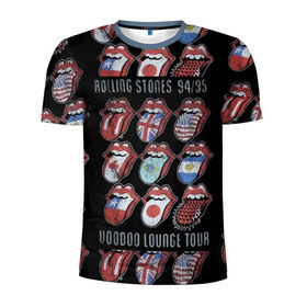 Мужская футболка 3D спортивная с принтом The Rolling Stones в Новосибирске, 100% полиэстер с улучшенными характеристиками | приталенный силуэт, круглая горловина, широкие плечи, сужается к линии бедра | Тематика изображения на принте: англия | аргентина | блюз рок | канада | мик джаггер | музыка | песни | психоделический рок | ритм н блюз | рок | рок н ролл | ролинг | рот | стоун | стоунз | сша | флаг | язык | япония