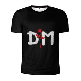Мужская футболка 3D спортивная с принтом Depeche mode в Новосибирске, 100% полиэстер с улучшенными характеристиками | приталенный силуэт, круглая горловина, широкие плечи, сужается к линии бедра | Тематика изображения на принте: depeche mode | music | альтернатива | музыка | рок