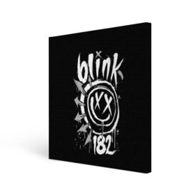 Холст квадратный с принтом Blink-182 в Новосибирске, 100% ПВХ |  | blink | california | pop | punk | rock | группа | калифорния | панк | рок
