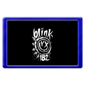 Магнит 45*70 с принтом Blink-182 в Новосибирске, Пластик | Размер: 78*52 мм; Размер печати: 70*45 | blink | california | pop | punk | rock | группа | калифорния | панк | рок