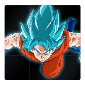 Магнитный плакат 3Х3 с принтом Dragon Ball в Новосибирске, Полимерный материал с магнитным слоем | 9 деталей размером 9*9 см | 