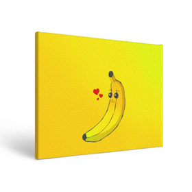 Холст прямоугольный с принтом Just Banana (Yellow) в Новосибирске, 100% ПВХ |  | Тематика изображения на принте: banana | банан | желтый | оранжевый | фрукты