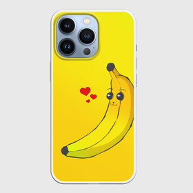 Чехол для iPhone 13 Pro с принтом Just Banana (Yellow) в Новосибирске,  |  | Тематика изображения на принте: banana | банан | желтый | оранжевый | фрукты