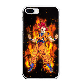 Чехол для iPhone 7Plus/8 Plus матовый с принтом Dragon Ball в Новосибирске, Силикон | Область печати: задняя сторона чехла, без боковых панелей | Тематика изображения на принте: anime | dragon ball | goku | драгон болл