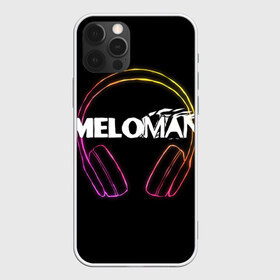 Чехол для iPhone 12 Pro Max с принтом Меломан (Black) в Новосибирске, Силикон |  | meloman | меломан | музыка | наушники