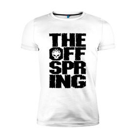 Мужская футболка премиум с принтом The Offspring в Новосибирске, 92% хлопок, 8% лайкра | приталенный силуэт, круглый вырез ворота, длина до линии бедра, короткий рукав | offspring | офспринг | оффспринг | рок