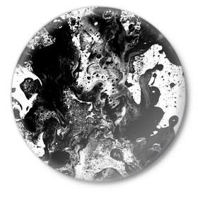 Значок с принтом Чёрная краска в Новосибирске,  металл | круглая форма, металлическая застежка в виде булавки | abstraction | color | spray | tie dye | абстракция | акварель | живопись | искусство | краски | текстуры | цветные краски | яркие цвета