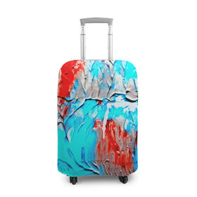 Чехол для чемодана 3D с принтом Буйство красок в Новосибирске, 86% полиэфир, 14% спандекс | двустороннее нанесение принта, прорези для ручек и колес | abstraction | color | spray | tie dye | абстракция | акварель | живопись | искусство | краски | текстуры | цветные краски | яркие цвета