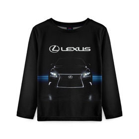 Детский лонгслив 3D с принтом Lexus в Новосибирске, 100% полиэстер | длинные рукава, круглый вырез горловины, полуприлегающий силуэт
 | auto | lexus | sport | toyota | автомобиль | внедорожник | машина | спорт