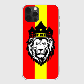 Чехол для iPhone 12 Pro с принтом One King в Новосибирске, силикон | область печати: задняя сторона чехла, без боковых панелей | king | leo | зверь | король | кошка | лев | природа | хищник | царь