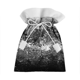 Подарочный 3D мешок с принтом Чёрно белый цвет в Новосибирске, 100% полиэстер | Размер: 29*39 см | abstraction | color | spray | tie dye | абстракция | акварель | живопись | искусство | краски | текстуры