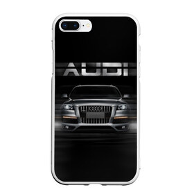 Чехол для iPhone 7Plus/8 Plus матовый с принтом Audi Q7 скорость в Новосибирске, Силикон | Область печати: задняя сторона чехла, без боковых панелей | audi | авто | автомобиль | ауди | кольца | красивая | кроссовер | крутая | марка | машина | надпись | немецкая иномарка | прикольная | тачка | черная | эмблема