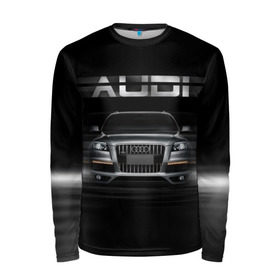 Мужской лонгслив 3D с принтом Audi Q7 скорость в Новосибирске, 100% полиэстер | длинные рукава, круглый вырез горловины, полуприлегающий силуэт | audi | авто | автомобиль | ауди | кольца | красивая | кроссовер | крутая | марка | машина | надпись | немецкая иномарка | прикольная | тачка | черная | эмблема