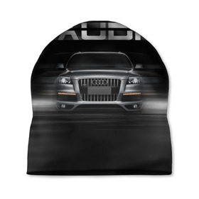 Шапка 3D с принтом Audi Q7 скорость в Новосибирске, 100% полиэстер | универсальный размер, печать по всей поверхности изделия | audi | авто | автомобиль | ауди | кольца | красивая | кроссовер | крутая | марка | машина | надпись | немецкая иномарка | прикольная | тачка | черная | эмблема