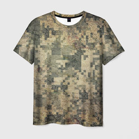 Мужская футболка 3D с принтом Khaki 2 в Новосибирске, 100% полиэфир | прямой крой, круглый вырез горловины, длина до линии бедер | армейская | военная | камуфляж | хаки