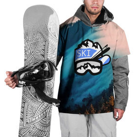 Накидка на куртку 3D с принтом SKI в Новосибирске, 100% полиэстер |  | ski patrol | sport | возвышение | возвышенность | гора | горка | национальный парк | облака | склон | снег | спорт | холм