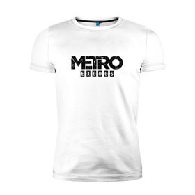 Мужская футболка премиум с принтом Metro: Exodus в Новосибирске, 92% хлопок, 8% лайкра | приталенный силуэт, круглый вырез ворота, длина до линии бедра, короткий рукав | metro | metro exodus | метро