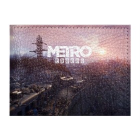 Обложка для студенческого билета с принтом METRO в Новосибирске, натуральная кожа | Размер: 11*8 см; Печать на всей внешней стороне | Тематика изображения на принте: metro | metro exodus | метро