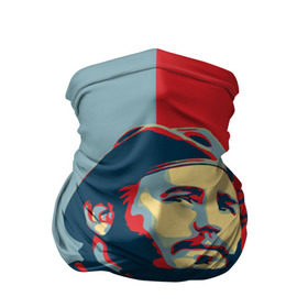 Бандана-труба 3D с принтом Фидель Кастро в Новосибирске, 100% полиэстер, ткань с особыми свойствами — Activecool | плотность 150‒180 г/м2; хорошо тянется, но сохраняет форму | cuba | fidel | диктатор | коммунизм | куба | президент | фидель