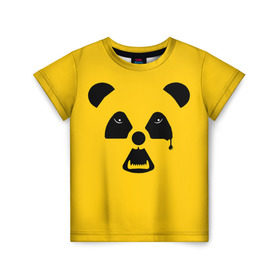 Детская футболка 3D с принтом Радиоактивная природа в Новосибирске, 100% гипоаллергенный полиэфир | прямой крой, круглый вырез горловины, длина до линии бедер, чуть спущенное плечо, ткань немного тянется | panda | wwf | глаза | панда | радиация | экология