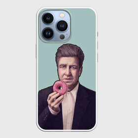 Чехол для iPhone 13 Pro с принтом Дэвид Линч в Новосибирске,  |  | Тематика изображения на принте: david lynch | автор | актер | внутренняя империя | гений | дюна | малхолланд драйв | пончик | режиссер | синий бархат | твин пикс | шоссе в никуда