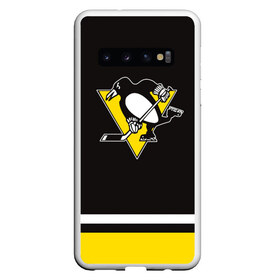 Чехол для Samsung Galaxy S10 с принтом Pittsburgh Penguins 2017 в Новосибирске, Силикон | Область печати: задняя сторона чехла, без боковых панелей | nhl | pittsburgh penguins | спорт | хоккей