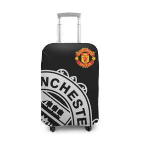 Чехол для чемодана 3D с принтом Manchester United - Collections 2017 / 2018 в Новосибирске, 86% полиэфир, 14% спандекс | двустороннее нанесение принта, прорези для ручек и колес | манчестер юнайтед
