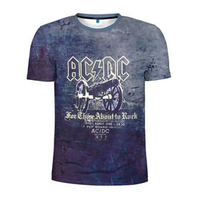 Мужская футболка 3D спортивная с принтом AC/DC пушка в Новосибирске, 100% полиэстер с улучшенными характеристиками | приталенный силуэт, круглая горловина, широкие плечи, сужается к линии бедра | ac dc | acdc | for those about to rock | австралийская | ангус янг | блюз рок | головы | группа | крис слэйд | метал | музыканты | певцы | рок | рок н ролл | сталь | стиви янг | хард рок | эксл роуз