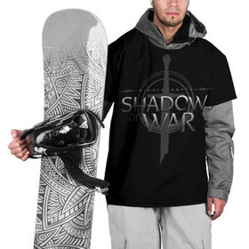 Накидка на куртку 3D с принтом Shadow of War 1 в Новосибирске, 100% полиэстер |  | lord of the rings