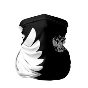 Бандана-труба 3D с принтом Russia - Black collection в Новосибирске, 100% полиэстер, ткань с особыми свойствами — Activecool | плотность 150‒180 г/м2; хорошо тянется, но сохраняет форму | Тематика изображения на принте: 0x000000123 | black collection | russia | россия