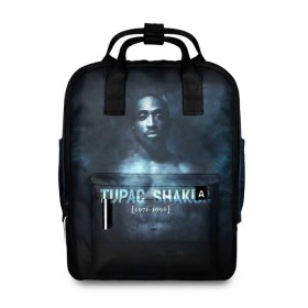 Женский рюкзак 3D с принтом Tupac Shakur 1971-1996 в Новосибирске, 100% полиэстер | лямки с регулируемой длиной, сверху ручки, чтобы рюкзак нести как сумку. Основное отделение закрывается на молнию, как и внешний карман. Внутри два дополнительных кармана, один из которых закрывается на молнию. По бокам два дополнительных кармашка, куда поместится маленькая бутылочка
 | 1971 1996 | 2pac | makaveli | амару | ганста | гето | гетто | годы жизни | жизнь головореза | крутой | лицо | надпись | песня | реп | репер | слова песни | тупак | хип хоп | хипхоп | шакур