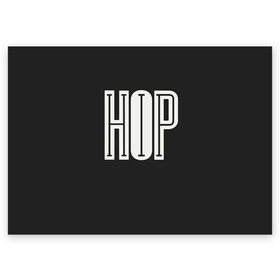 Поздравительная открытка с принтом ХИП ХОП | HIP HOP в Новосибирске, 100% бумага | плотность бумаги 280 г/м2, матовая, на обратной стороне линовка и место для марки
 | hip hop | реп | хип хоп