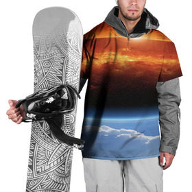 Накидка на куртку 3D с принтом Космос в Новосибирске, 100% полиэстер |  | space | star | вселенная | звезды | земля | космический | космос | планеты | пространство