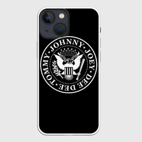 Чехол для iPhone 13 mini с принтом The Ramones в Новосибирске,  |  | Тематика изображения на принте: punk | ramones | rock | панк | рамонс | рок