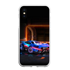 Чехол для iPhone XS Max матовый с принтом Rocket League в Новосибирске, Силикон | Область печати: задняя сторона чехла, без боковых панелей | rocket league