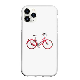 Чехол для iPhone 11 Pro Max матовый с принтом Велосипед в Новосибирске, Силикон |  | bicycle | байсикл | велик | красный | москва | педали