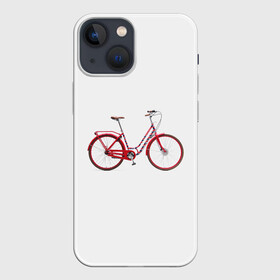 Чехол для iPhone 13 mini с принтом Велосипед в Новосибирске,  |  | bicycle | байсикл | велик | красный | москва | педали