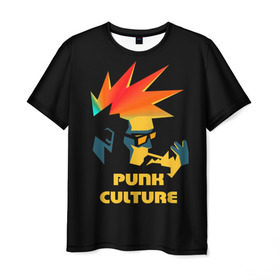 Мужская футболка 3D с принтом Punk culture в Новосибирске, 100% полиэфир | прямой крой, круглый вырез горловины, длина до линии бедер | music | punk | ирокез | музыка | панк | панк музыка | рок | рок музыка | суб культура