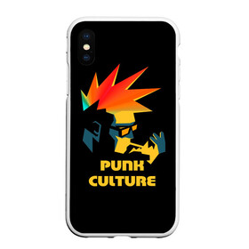 Чехол для iPhone XS Max матовый с принтом Punk culture в Новосибирске, Силикон | Область печати: задняя сторона чехла, без боковых панелей | music | punk | ирокез | музыка | панк | панк музыка | рок | рок музыка | суб культура