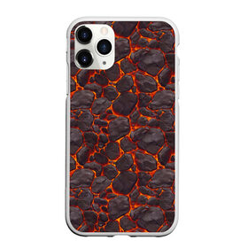 Чехол для iPhone 11 Pro матовый с принтом Голем в Новосибирске, Силикон |  | Тематика изображения на принте: вулкан | голем | демон | жара | камень | лава | огонь | пламя | солнце