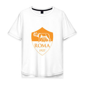 Мужская футболка хлопок Oversize с принтом A S Roma - Autumn Top в Новосибирске, 100% хлопок | свободный крой, круглый ворот, “спинка” длиннее передней части | Тематика изображения на принте: as roma | roma | рома | футбол