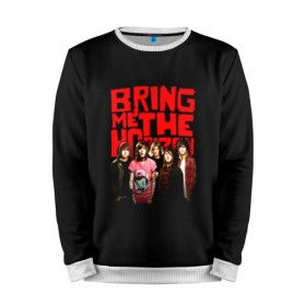 Мужской свитшот 3D с принтом Группа Bring Me the Horizon в Новосибирске, 100% полиэстер с мягким внутренним слоем | круглый вырез горловины, мягкая резинка на манжетах и поясе, свободная посадка по фигуре | bmth | bring me the horizon | альтернативный метал | альтернативный рок | группа | достань для меня горизонт | дэткор | метал | рок | электроник рок