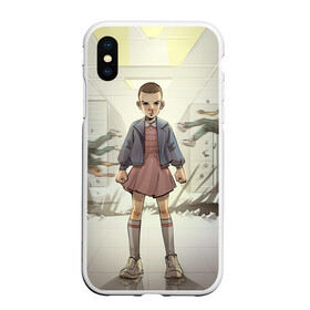 Чехол для iPhone XS Max матовый с принтом Girl в Новосибирске, Силикон | Область печати: задняя сторона чехла, без боковых панелей | stranger things | очень странные дела