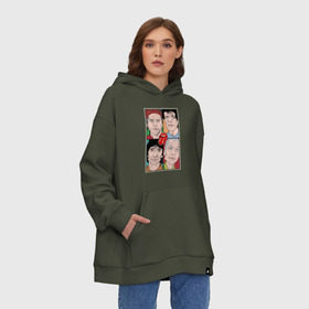 Худи SuperOversize хлопок с принтом Rolling Stones в Новосибирске, 70% хлопок, 30% полиэстер, мягкий начес внутри | карман-кенгуру, эластичная резинка на манжетах и по нижней кромке, двухслойный капюшон
 | beatles | rolling stones | битлз | блюз | мик джаггер | музыка | рок | рок н ролл | роллинг стоунз